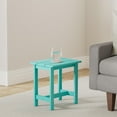 thumbnail image 2 of Table d'Appoint Extérieure, Petite Table Extérieure en HDPE, Petite Table Résistante aux Intempéries pour Patio, Terrasse, Véranda, Bleu Aruba, Usage Intérieur/extérieur, 2 of 14
