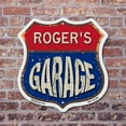 thumbnail image 3 of Roger's Garage 6 inch X 6 inch Shield Shaped Commercial Grade Plastic Sign Weather Resistant, UV Protected To last, Gift for Dads and Uncles Classic Americana Crafted in the USA, 3 of 6