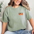 thumbnail image 2 of USA Shirt with Embroidered Design, Patriotic Unisex Fit Tee, 2 of 6