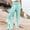 Light Blue, variant on Womens Trousers Wide Leg High Waist Loose Fit Trousers Pants for Women Linen High Cut Summer Fall Trousers Pants 2024