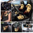 thumbnail image 2 of Yuyamidu Eagle Car Seat Covers Set of 15 American Flag Steering Wheel Cover Seat Belt Covers Pads Trash Bin Auto Air Vent Storage Holder Rear View Mirror Cover Car Coasters Keychain, 4th of July, 2 of 7