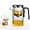 Grey+4Cups(600ml), variant on Eternititea Magic Pot, Eternity Tea Magic Pot, Borosilicate Glass Tea Pot with Infuser and Lid (Grey+2Cups(600ml))