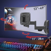 Barkan Full Motion TV & Monitor Wall Mount 13 - 29 inch Lifetime Warranty UL Listed