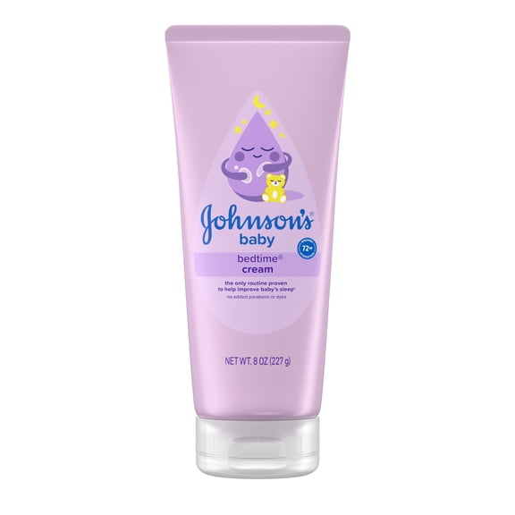 Johnson's Baby Bedtime Cream, No Added Parabens, 8 oz