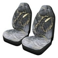 thumbnail image 4 of Garronmavis Fuzzy Car Seat Covers Plush Car Seat Cover 2 Piece Polyester Easy Clean Cars Seats Covers Marble Flower Paw, 4 of 7