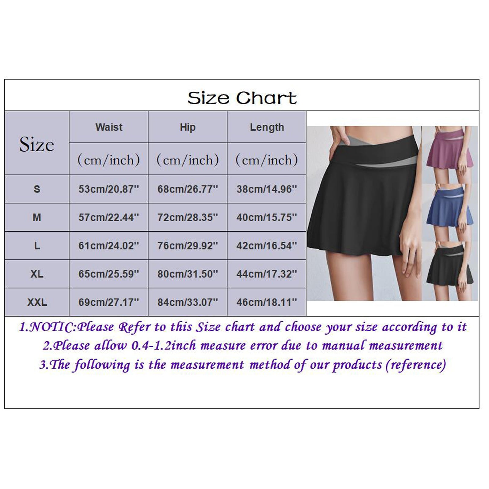 TOWED22 Tennis Skirt for Women Flowy Print Pleated Short Skirt Athletic Golf Skorts Running Workout Sports Mini Skirt Black L