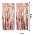 thumbnail image 5 of Foil Curtains Pack Metallic Fringe Curtains For Christmas Decorations, 5 of 5