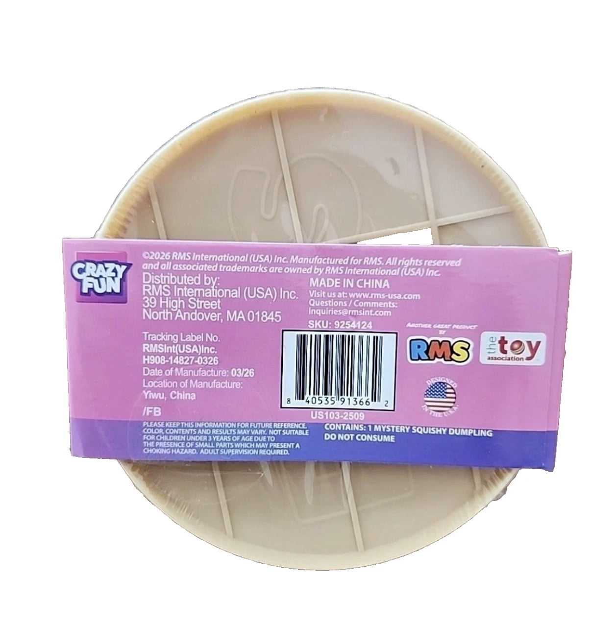 RMS Crazy Fun The Original Mystery Dumpling Purple Holographic Edition One Set