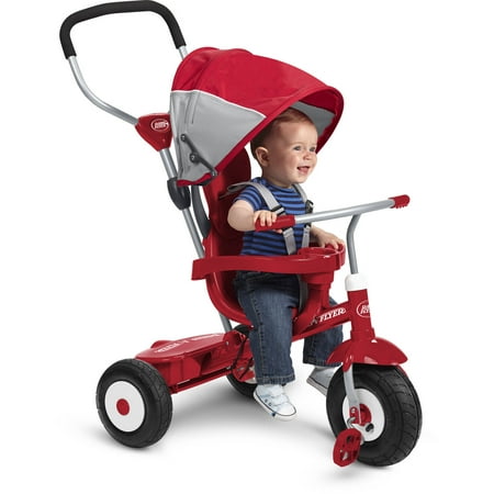 Radio Flyer, All-Terrain 4-in-1 Stroll 'N Trike, Air Tires,