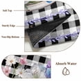 thumbnail image 2 of Easter Area Rug 8x10 Washable Rug Non Slip Spring Bunny Botanical Blooms Flowers Black Plaid Large Area Rug Soft Stainresistant Indoor Floor Carpet for Living Room Bedroom Home Office Dining Room, 2 of 8