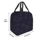 thumbnail image 3 of Easygdp Copper-Gold Gloss Outline Flower1 Bolsa Térmica Premium - Tela Oxford Impermeable, Gran Capacidad, Bolsillo Frontal, Unisex para Trabajo, Escuela, Actividades al Aire Libre y Picnics, 3 of 8