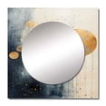 thumbnail image 2 of Designart "Grunge Collage In Astrological Minimalism" Astrology Square Mirror Wall Decor Astronomy - Large Beige Square Bathroom Mirror - Square Printed Wall Mirror Art, 2 of 5