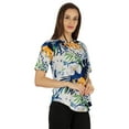 thumbnail image 3 of Inkmeso Elegant Printed Short Sleeves Casual Top For Womens Regular Fit Comfy Tee Tops, 3 of 7