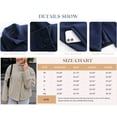 thumbnail image 7 of Womens Loose Crop Pea Coat Wool Blend Short Overcoat Casual Stand Collar Winter Outerwear, 7 of 7