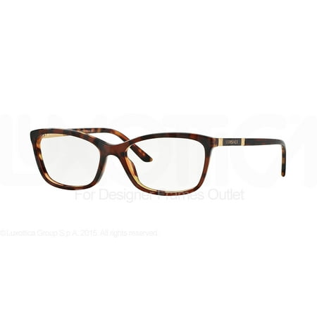 VERSACE Eyeglasses VE3186 5077 Amber Havana 54MM