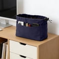 thumbnail image 6 of Canvas Handbag Organizers, Sturdy Insert Organizer Bag, Waterproof and Easy To Clean, for Cosmetics, Toiletries, Stationery Dark Blue, 6 of 6