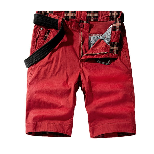 Birdeem Mens Directional Sign Work Shorts Mid-Waist Multi-Pocket Five-Piece Pants Casual Shorts Pants
