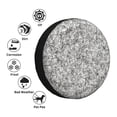 thumbnail image 4 of Salouo Silver Glitter Print Spare Tire Cover 14-17 inch Spare Tire Protector Universal Tough Tire Wheel Cover for Trailer SUV and Truck-17 inch, 4 of 6
