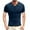 Blue, variant on Floenr Mens T Shirts,Men's Plus Size Shirts Solid Color Short Sleeve T-Shirts Button-Up Shirts