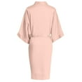 thumbnail image 4 of Women’s Robe Silk Night Gown Feather Trim Light Weight Comfy Robes for Women Valentine's Day House Robe, 4 of 5