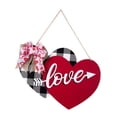 thumbnail image 2 of Letrero para puerta de San Valentín con forma de corazón, decoración para puerta de San Valentín para habitación de granja, 2 of 7