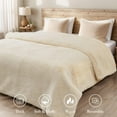 thumbnail image 7 of SHANNA Luxury Soft Throw Blanket, Thick Faux Fur 800GSM Fluffy Blankets for Couch, Sofa, Bed, Cozy Warm Throw Blanket for All Seasons,White, 52''x63'', 7 of 7