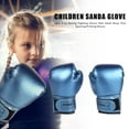 thumbnail image 5 of DYEXPRESS Boxing Gloves, Pro Training Sparring, Sponge PU Leather, Suitable for Children Aged 3-12, Heavy Punching Bag Focus Mitts Pads Workout, Ventilated Palm, Multi Layered, 1 Pair (Blue), 5 of 8