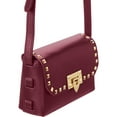 thumbnail image 3 of Isabella Rossetti Juliette Studded Leather Shoulder Bag, Red, 3 of 4