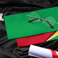 thumbnail image 3 of Guyana Flag Graduation Stole Graduate Shawl Sash Scraf Gift For Abroad Student International Study (Square), 3 of 6