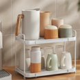 thumbnail image 3 of Coffee Cup Stand Food Grade Metal Cup Rack Stand Multifunctional Storage Rack Rustproof Coffee Cup Drain Holder A, 3 of 5
