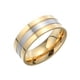 thumbnail image 2 of Minnieouse Anillo de moda con ranuras de titanio y acero, bandas de boda redondas de moda mate, anillos exquisitos, accesorios de ropa, regalos de Accesorios de disfraces Oro 7 #, 2 of 6