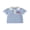 Blue, variant on BemeyourBBs Toddler Baby Boy 4th of July T Shirt Outfit Patriot Independent Day Clothes Baby Girl Fourth of July Outfit American Flag Embroidery Waffled Striped Short Sleeve Lapel Collar Shirts Tops