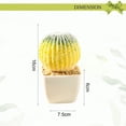 thumbnail image 2 of Tropical plant bonsai plastic square pots creative ornaments simulation plants fake flowers - type:style1;, 2 of 5
