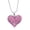 Pink, variant on cocojewelry Small Heart Crystal Pave Pendant Necklace Valentine's Day Jewelry