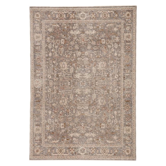 Amaris Indoor Area Rug in Gray and Cream (10 ft. L x 2 ft. 5 in. W)
