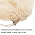 thumbnail image 3 of Unique Bargains Small Cotton Shoe Bags Luggage Organizers Drawstring Storage Bags, Beige 2 Pack, 3 of 5