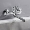 thumbnail image 3 of Kitchen Faucets Chrome Kitchen Faucet Pull Out Sprayer Swivel Spout Single Hole Sink Mixer Tap, 3 of 9