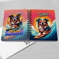 thumbnail image 4 of Retro Surfing Australian Shepherd in Cool Sunglasses Hello Summer Waves Spiral Bound Journal Aussie Dog Lover Gifts 5x7in Spiral Notebook - 10001, 4 of 5