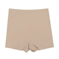 thumbnail image 3 of Running Shorts New Womens Seamless Shaping BoyShorts Panties Tummy Suits Shapewear Underwear Under Dress Shorts Fashion Yoga Short Womens Cargo Shorts High Waisted Shorts Khaki XL, 3 of 4