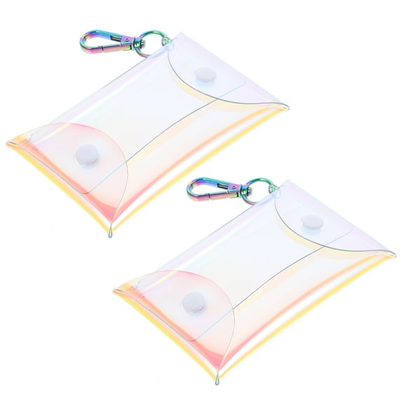 Mini Coin Purse for Girls Cosmetic Bag 2 Pcs Cartoon Change Kids Walk Baby