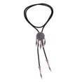 thumbnail image 4 of Retro Bolo Tie borlas colgante PU cuero cuerda occidental camisa s para Cosplay aniversario hombres mujeres fiesta de cumpleaños Sunnimix Corbata de bolo, 4 of 8