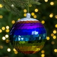 thumbnail image 2 of Vibrantly Colored Shiny Sequin Rainbow Hanging Christmas Ball Ornament 4.75" (120mm), 2 of 4