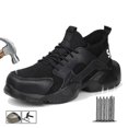 thumbnail image 2 of ZHAOCHENG Zapatos de seguridad con punta de acero para hombre, zapatos de trabajo a prueba de pinchazos, zapatos de trabajo transpirables e indestructibles, 2 of 5