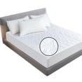 thumbnail image 2 of Cateissary Protector de colchón impermeable, almohadilla de cama de algodón transpirable, funda protectora, completo 54x76 + 18 pulgadas Juegos de cama 39x75+18 pulgadas, 2 of 6