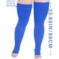 thumbnail image 2 of YEKEYI Plus Size Knit Leg Warmer Women Thick Thigh High Boot Extra Long Large Socks, 2 of 6