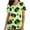 #4 Green, variant on Luxalzxs St. Patrick's Day Scrubs Top, Plus Size Clover Shamrock Print Short Sleeve V-Neck Nursing Uniform with Pockets