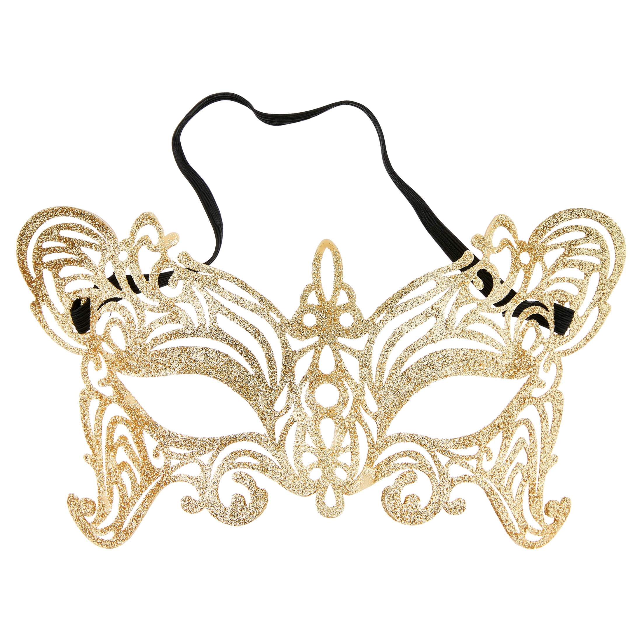 Fantasy Mask Costume Accessory for Adults, Gold, Halloween by Way To Celebrate