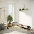 thumbnail image 4 of Somerset Home 2-Tier Shoe Rack for 10 Pairs Sneakers, Heels, Boots (Gray), 4 of 7