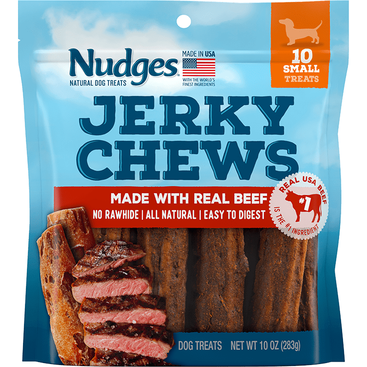 Nudges Natural Dog Treats Jerky Chews Made with Real Beef (Small Dogs
