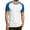 Light Blue, variant on Mens Graphic T-shirts Short Sleeve Raglan Sleeve Crewneck Tops Color Block Print Fashion Casual Summer T Shirts for Man Army Green1 XL
